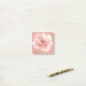 Rosa Aquarell Rose Name Girly Elegante Office Post-it Klebezettel (Auf Schreibtisch)