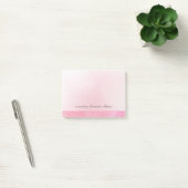 Rosa Aquarell-Spitze-Muster Post-it Klebezettel (Büro)