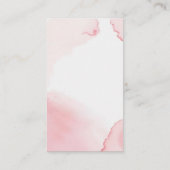 Rosa Aquarellbär Begleitkarte (Rückseite)