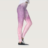 Rosa Aquarellbeschaffenheit Leggings (Rechts)