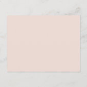 Rosa Aquarellblume Rose Gold Save the Date Begleitkarte (Rückseite)