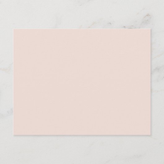 Rosa Aquarellblume Rose Gold Save the Date Begleitkarte (Rückseite)