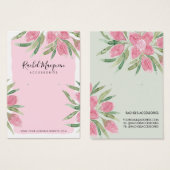 Rosa Aquarellblüte Blütenerden-Anzeige (Vorne & Hinten)