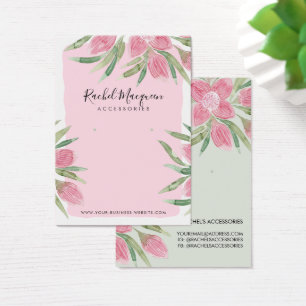 Rosa Aquarellblüte Blütenerden-Anzeige
