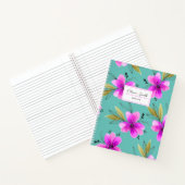 Rosa Aquarellblüte Notizblock (Innenseite)