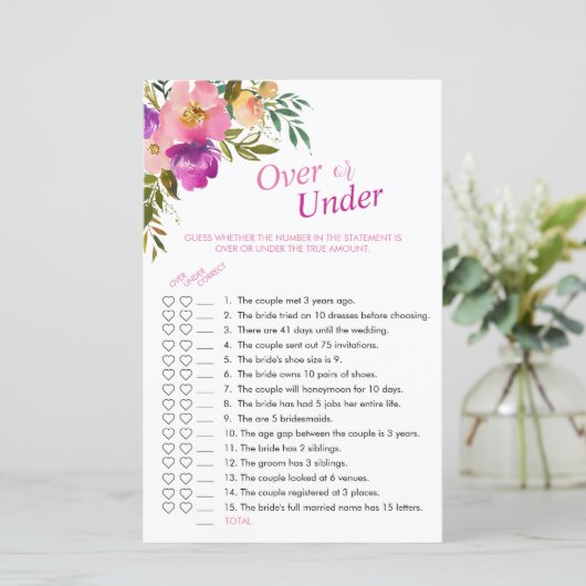 Rosa Aquarellblüte über oder unter Dusche (Stehend Vorderseite)