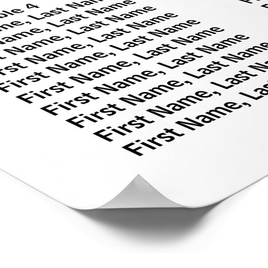 Rosa Aquarellblütendiagramm mit 6 Tischen Poster (Ecke)