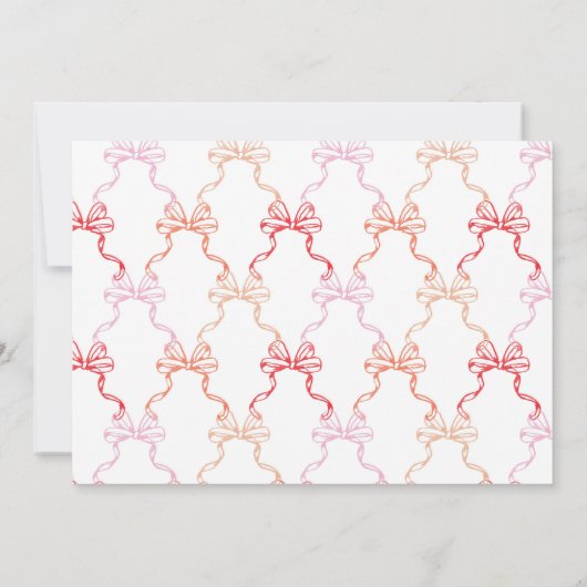 Rosa Aquarellbögen Personalisiertes Geschirr Mitteilungskarte (Rückseite)