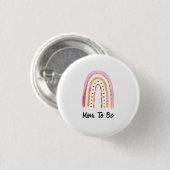 Rosa Aquarellbrasse Mama Button (Vorne & Hinten)