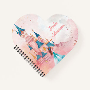 Rosa Aquarelldruckerin Notizblock