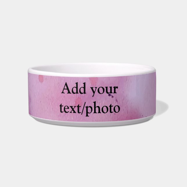 Rosa Aquarellfarbe abstrakt gestrichen Text hinzuf Napf (Vorderseite)