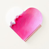 Rosa Aquarellfarbe - das kreative Lebensangebot Notizblock (Rückseite)