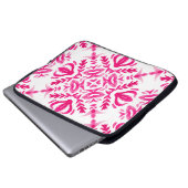 Rosa Aquarellfarbe: geometrische Fliesengestaltung Laptopschutzhülle (Vorne Knopf)
