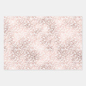 Rosa Aquarellfarbe Ombre Leopardrucke Geschenkpapier Set (Vorderseite 2)