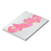 Rosa Aquarellfarbe Orchideenmalerei Notizblock (Rotiert)
