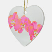 Rosa Aquarellfarbe Orchideenmalerei tropische Blum Keramikornament (Links)