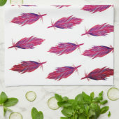 Rosa Aquarellfarbe Teetuch Geschirrtuch (Gefaltet)