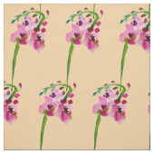 Rosa Aquarellfarbe Verbascum Blume Stoff (Muster)