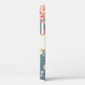 Rosa Aquarellfarben auf Streifen Case-Mate iPhone Hülle (Rückseite / Rechts)