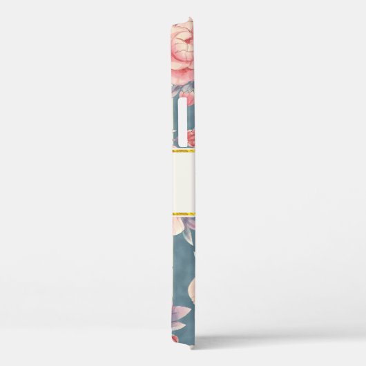 Rosa Aquarellfarben auf Streifen Case-Mate iPhone Hülle (Rückseite / Rechts)