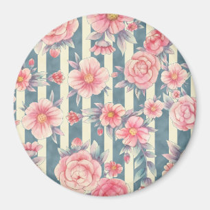 Rosa Aquarellfarben auf Streifen Magnet