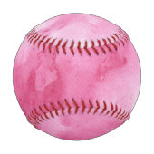 Rosa Aquarellfarben Baseball (Vorderseite)