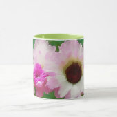 Rosa Aquarellfarben Blume Art Tasse Cup (Zentrum)