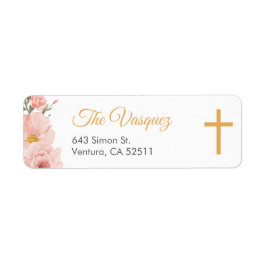 Rosa Aquarellfarben Blume Erste heilige Kommune Ni