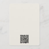 Rosa Aquarellfarben Blume Hochzeitsdetails Einband Begleitkarte (Rückseite)