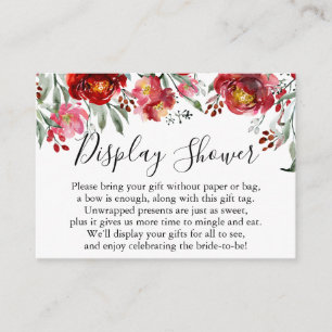 Rosa Aquarellfarben Blume Kein Wrap Brautparty Begleitkarte