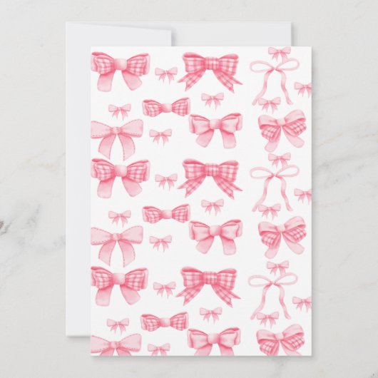 Rosa Aquarellfarben, Blush Brautparty Party Einladung (Rückseite)