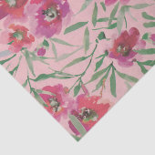 Rosa Aquarellfarben FlorCollage aus Blume Seidenpapier (Ausschnitt)