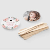 Rosa Aquarellfarben Foto Klasse des Abschlusses Fächer (Non-assembled)