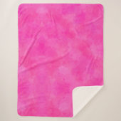 Rosa Aquarellfarben Gefärbte Krawatte drucken Sherpadecke (Vorderseite)