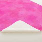 Rosa Aquarellfarben Gefärbte Krawatte drucken Sherpadecke (3/4)