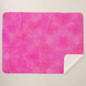 Rosa Aquarellfarben Gefärbte Krawatte drucken Sherpadecke (Vorderseite (Horizontal))