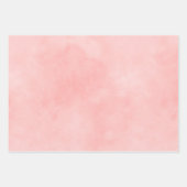 Rosa Aquarellfarben Gold Glam Streifen Geschenkpapier Set (Vorderseite 2)