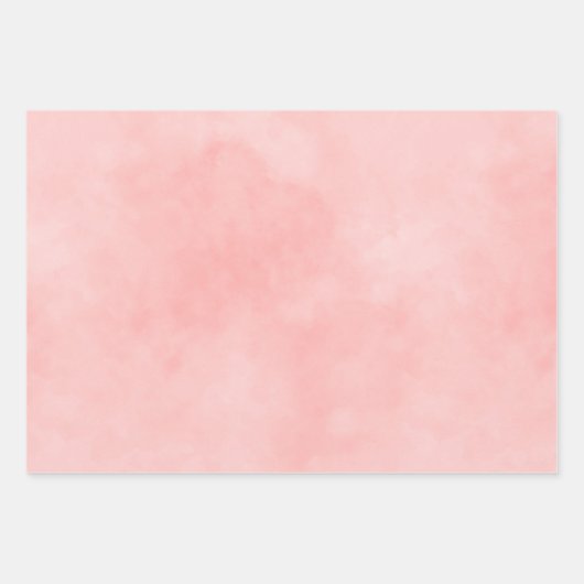 Rosa Aquarellfarben Gold Glam Streifen Geschenkpapier Set (Vorderseite 2)