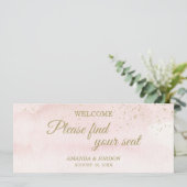 Rosa Aquarellfarben, Gold-Typensiegelader (Stehend Vorderseite)