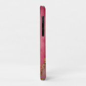 Rosa Aquarellfarben mit Gold Glitzer Case-Mate iPhone Hülle (Hinten/Links)