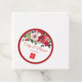 Rosa Aquarellfarben Moderne Chinesische Hochzeit Geschenkanhänger (Beispiel)