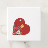 Rosa Aquarellfarben Moderne Doppelglücklichkeit Geschenkanhänger (Beispiel)