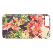 Rosa Aquarellfarben Muster 1 Case-Mate iPhone Hülle (Rückseite (Horizontal))