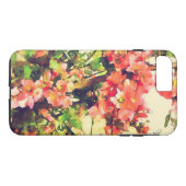 Rosa Aquarellfarben Muster 1 Case-Mate iPhone Hülle (Rückseite (Horizontal))