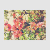 Rosa Aquarellfarben Muster 1 Seidenpapier (Vorderseite)