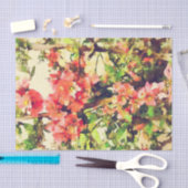 Rosa Aquarellfarben Muster 1 Seidenpapier (Handwerk)