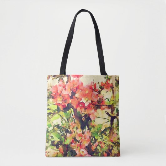 Rosa Aquarellfarben Muster 1 Tasche (Vorderseite)