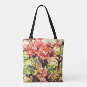 Rosa Aquarellfarben Muster 1 Tasche (Rückseite)