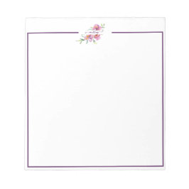 Rosa Aquarellfarben personalisiert Notepad Notizblock