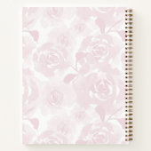 Rosa Aquarellfarben - Personalisierte Rose Notizblock (Rückseite)